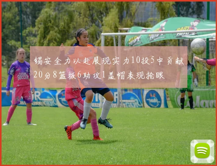 锡安全力以赴展现实力10投5中贡献20分8篮板6助攻1盖帽表现抢眼